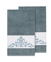 Linum Home Scarlet 2-Pc. Embellished Bath Towel Set