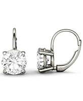 Moissanite Leverback Earrings (3 ct. t.w. Diamond Equivalent) in 14k White or Yellow Gold