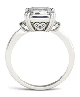 Moissanite Emerald Engagement Ring (3-3/4 ct. tw.) 14k White Gold