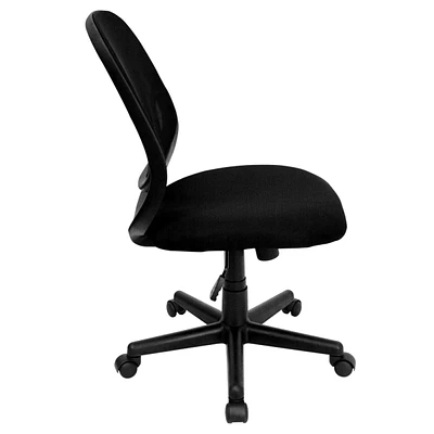 Y-Go Chair Mid-Back Black Mesh Swivel Task Chair