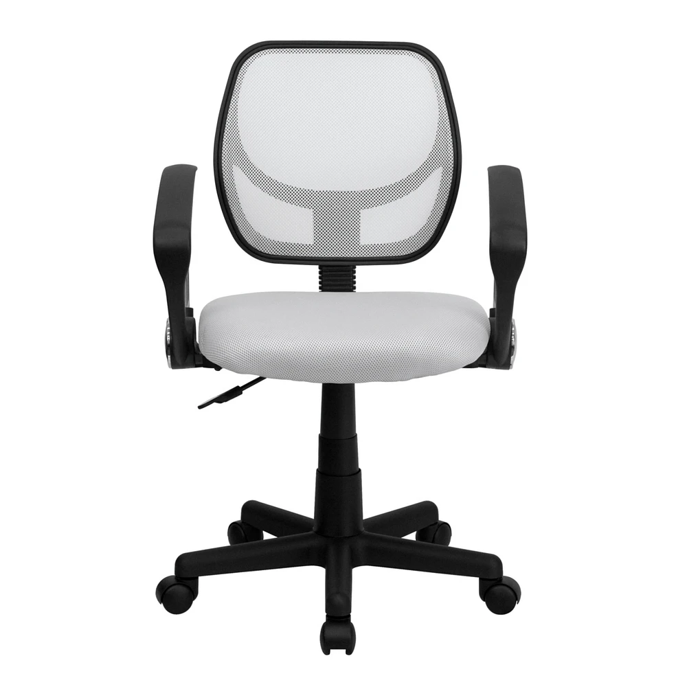 Mid-Back Mesh Swivel Task Chair With Arms