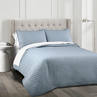 Ava Cotton 3-Piece King Quilt Set