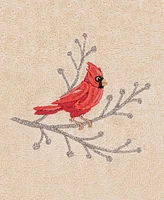 Linum Home Christmas Cardinal 100% Turkish Cotton Hand Towel