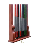 Blue Wave Vintage-Like Wall Billiard Pool Cue Rack