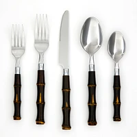 Cambridge Silversmiths Bamboo 20-Piece Flatware Set, Service for 4