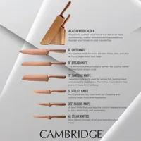 Cambridge Rame 12-Piece Cutlery Set with Knife Block