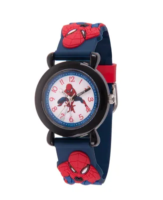 Marvel Spider-Man Boys' Plastic Time Teacher Watch