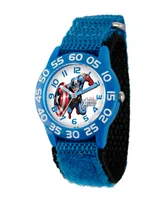 Marvel Captain America Boys' Blue Plastic Time Teacher Watch