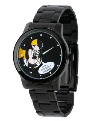 Disney Mickey Mouse Men's Black Alloy Watch