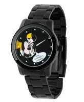 Disney Mickey Mouse Men's Black Alloy Watch