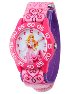 Disney Aurora Girls' Plastic Time Teacher Watch