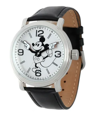 Disney Mickey Mouse Men's Shiny Silver Vintage Alloy Watch