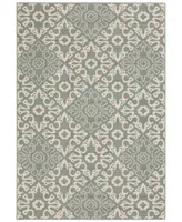 Closeout! Surya Alfresco Alf-9633 Rust 8'9" Square Area Rug, Indoor/Outdoor