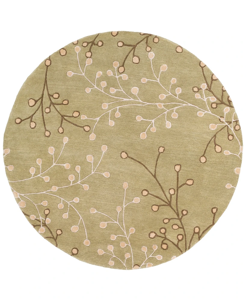 Surya Athena Ath-5113 Taupe 6' Round Area Rug