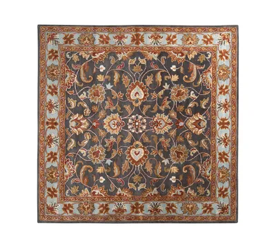 Livabliss Caesar Cae-1004 Charcoal 6' Square Area Rug