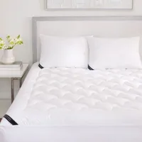 J Queen New York Royalty Allergen Barrier 233 Thread Count Cotton Top Mattress Pads