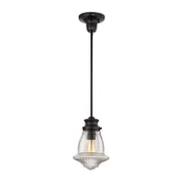 Schoolhouse pendants 1 Light Pendant in Oil Rubbed Bronze