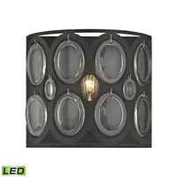 Serai Light Vanity in Oil Rubbed Bronze with Clear Glass