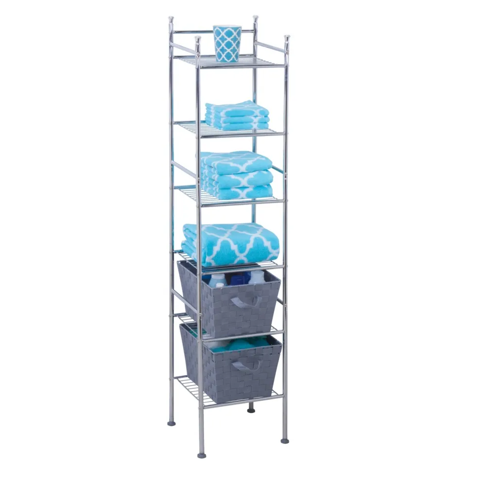 Honey Can Do 6-Tier Bathroom Storage Shelving Unit