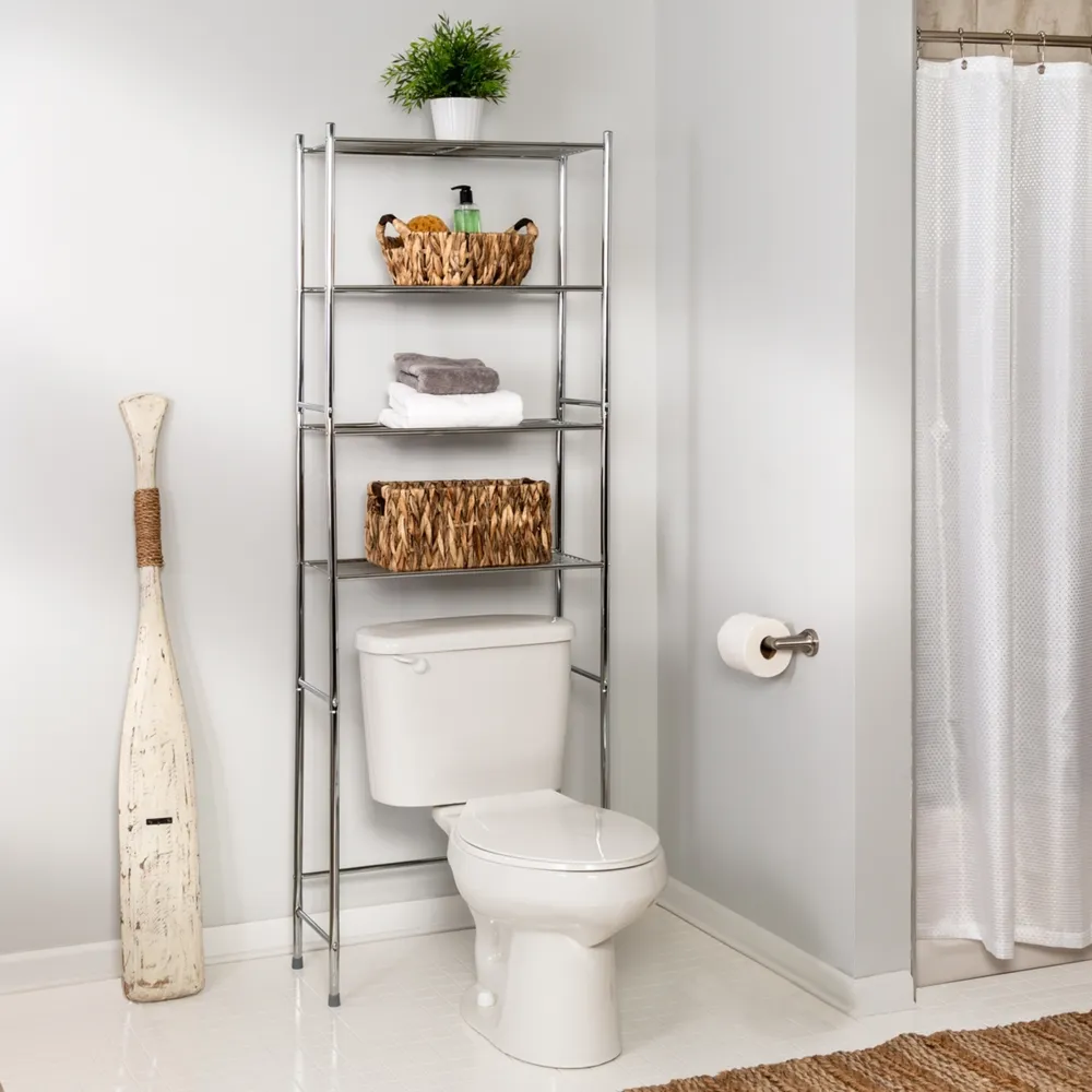 Honey Can Do 4-Tier Over-The-Toilet Shelving Unit