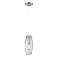 1 light pendant in polished chrome