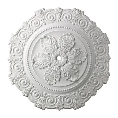 Marietta Medallion 33" In White Finish