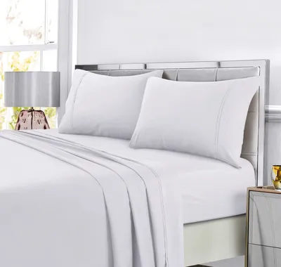 Tribeca Living Super Soft Solid Dp Easy-Care Extra Deep Pocket Full Sheet Set