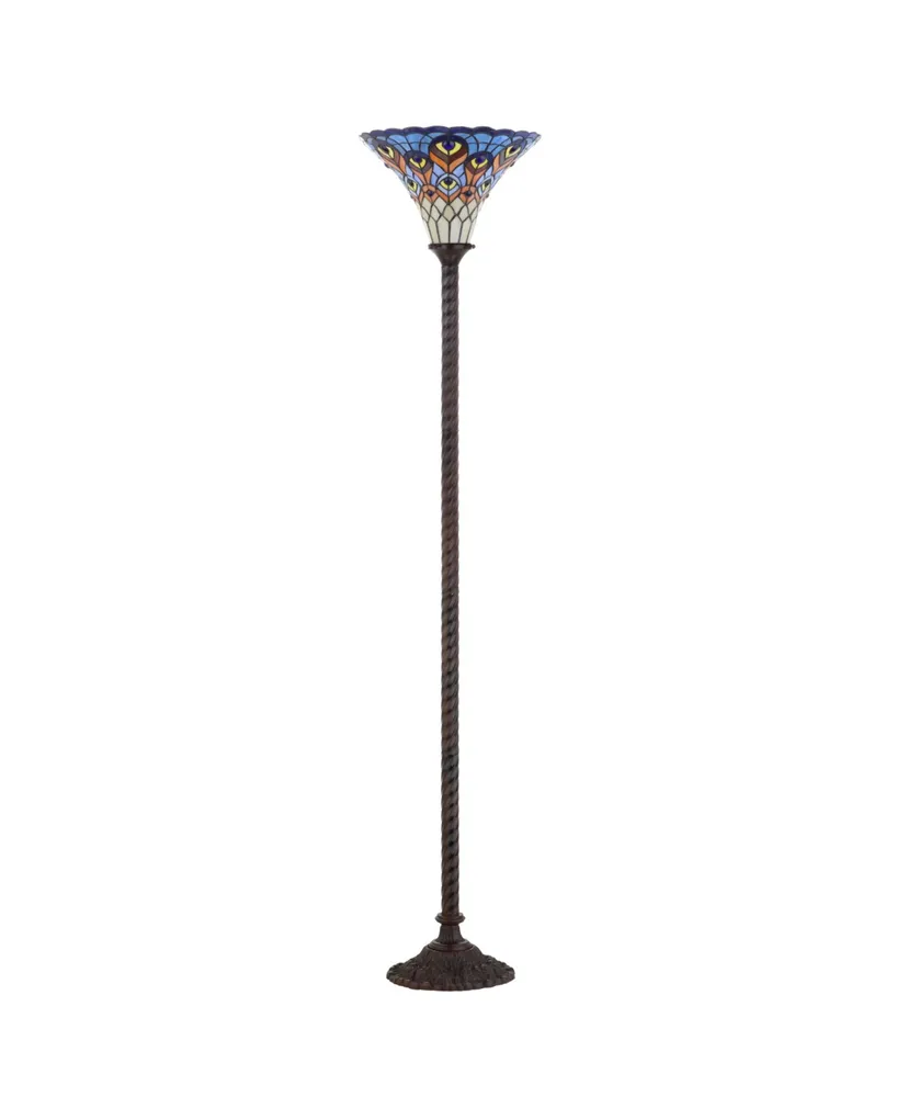 Jonathan Y Peacock Tiffany Torchiere Led Floor Lamp