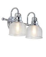 Jonathan Y Virginia 2-Light Metal, Glass Led Vanity Light