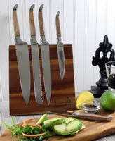 French Home Laguiole 5-Pc. Olive Wood Kitchen Knife Set