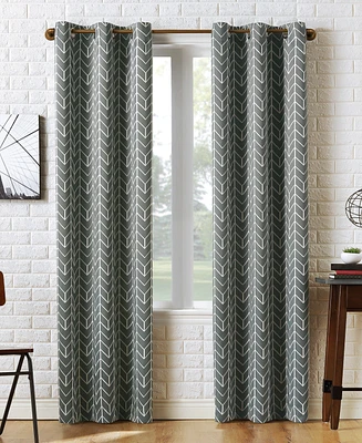 Kenwood Chevron Blackout Grommet Curtain Panel