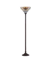 Jonathan Y Davis Tiffany- Torchiere Led Floor Lamp