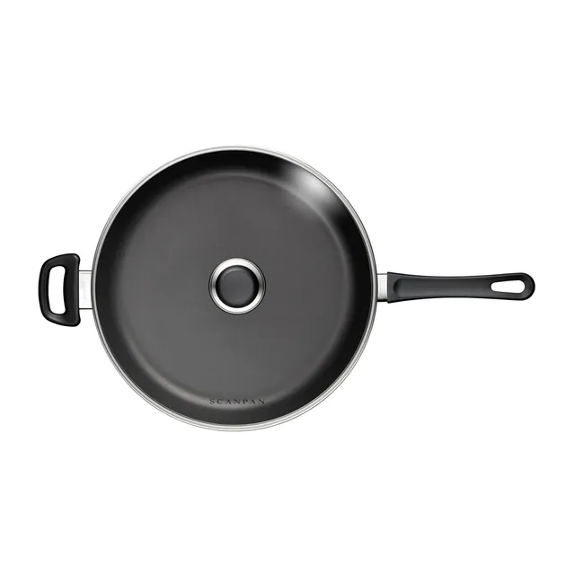 Scanpan Classic 4.25 qt, 4.0 L, 12.5, 32cm Nonstick Saute Pan with Lid,  Black