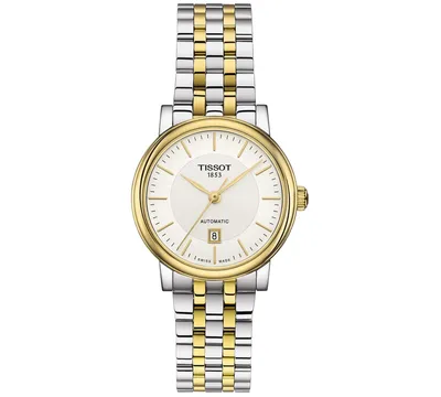 Tissot Women's Swiss Automatic T-Classic Carson Two-Tone Stainless Steel Bracelet Watch 30mm