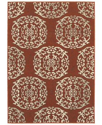 Closeout! Oriental Weavers Highlands 6672B 6'7" x 9'6" Area Rug