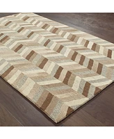 Closeout! Oriental Weavers Infused 67005 Beige/Gray 5' x 8' Area Rug