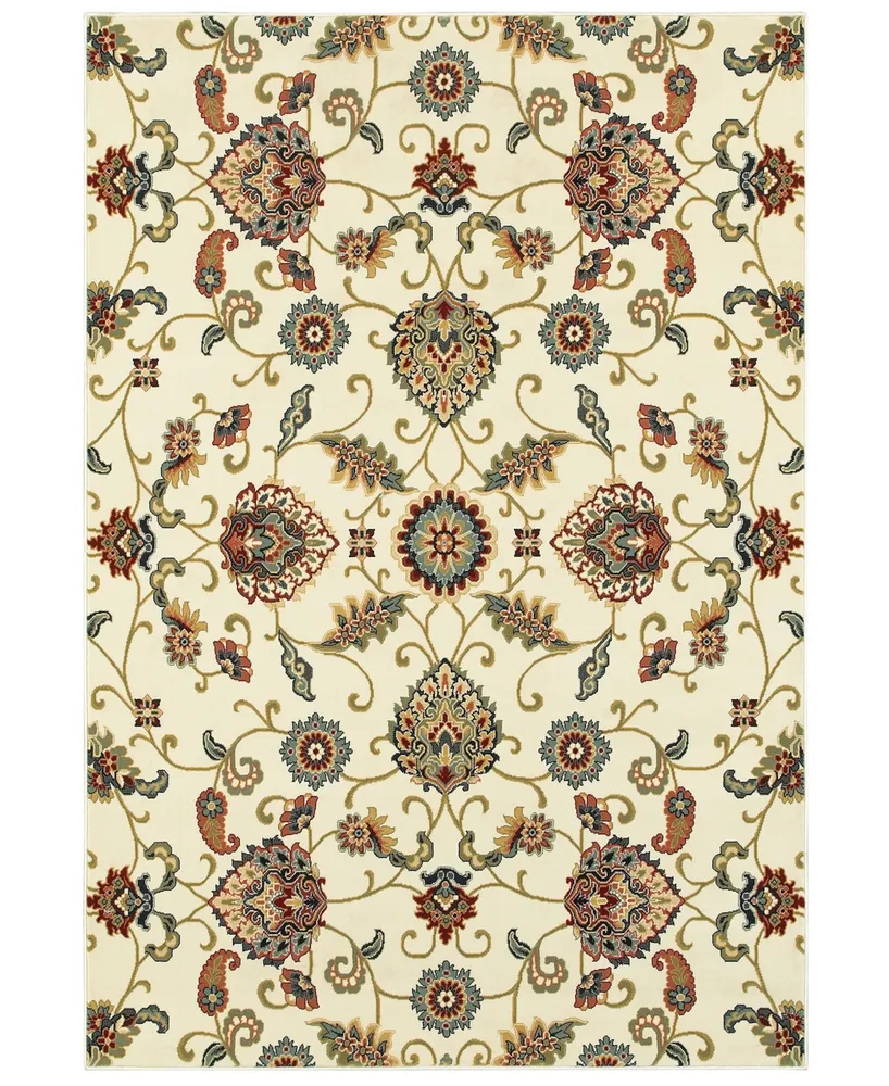 Closeout! Oriental Weavers Kashan 9946W Ivory/Multi 3'10" x 5'5" Area Rug