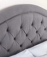 Simone Tufted Velvet Headboard - Full/Queen