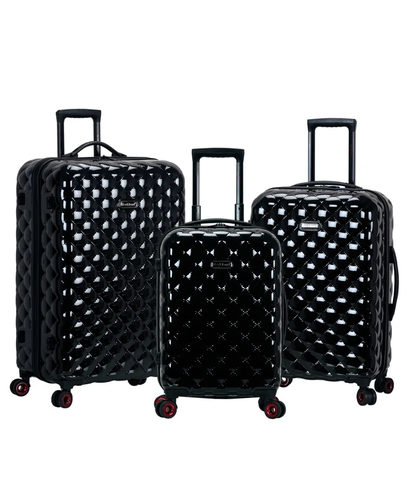 Rockland Quilt 3-Pc. Hardside Luggage Set