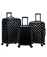 Rockland Quilt 3-Pc. Hardside Luggage Set