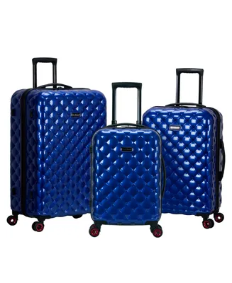 Rockland Quilt 3-Pc. Hardside Luggage Set