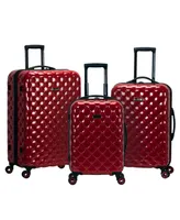 Rockland Quilt 3-Pc. Hardside Luggage Set