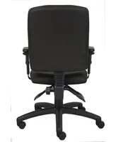 Boss Office Products Multi-Function Fabric Task Chair W/ Adjustable Arms