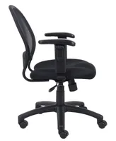 Boss Office Products Mesh Chair With Adjustable Arms