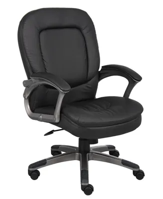 Boss Office Products Executive Pillow Top Mid Back Chair