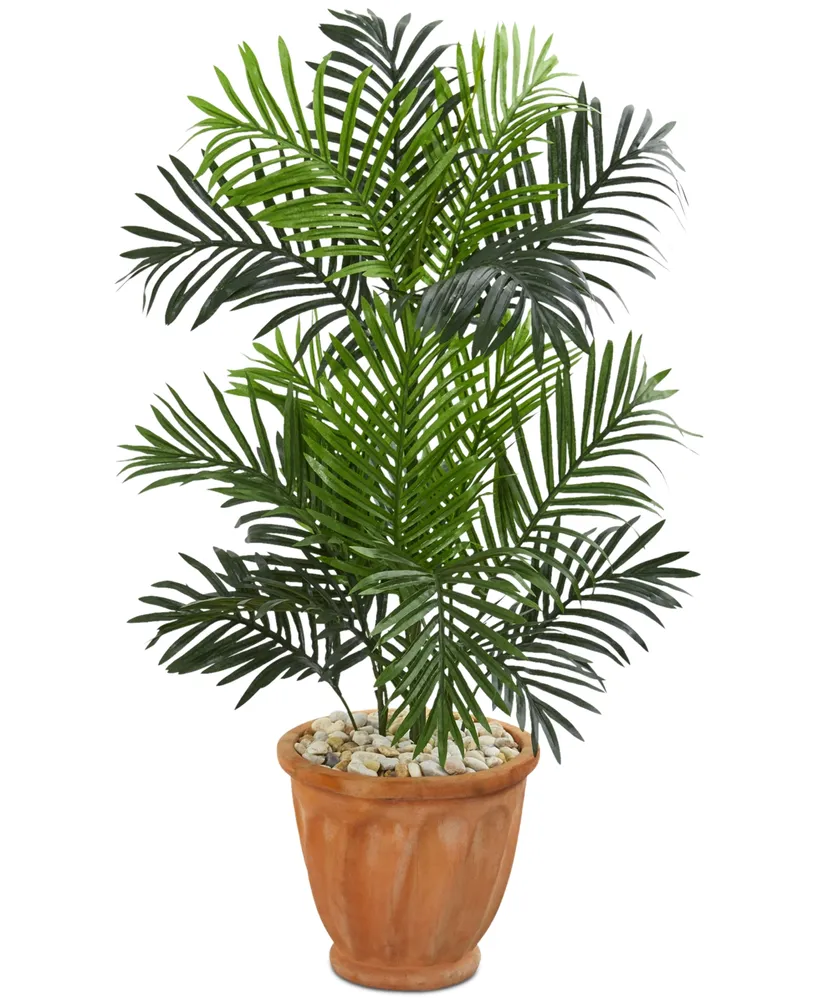 Nearly Natural 3.5' Paradise Palm Artificial Tree in Terra Cotta Planter