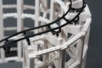 Cdx Blocks Brick Construction Flyer Roller Coaster Building Set