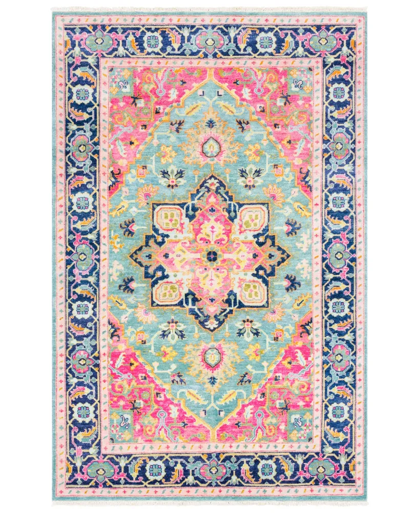 Closeout! Surya Antique Atq-1015 Teal 8' x 11' Area Rug