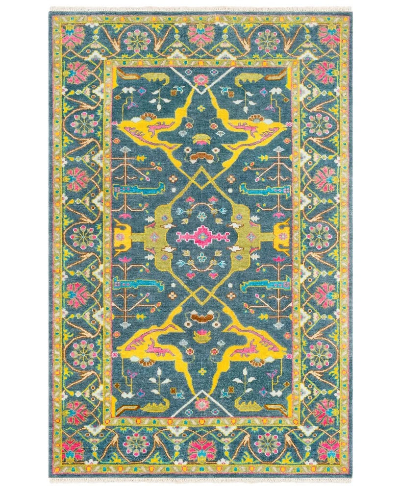 Closeout! Antique Atq-1016 Navy 2' x 3' Area Rug