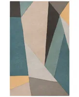 Livabliss Forum Fm-7223 Teal 2' x 3' Area Rug